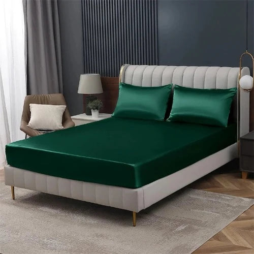 Lençol de Seda Mulberry: Capa de Colchão Elegante e Confortável para Cama Queen ou King Size