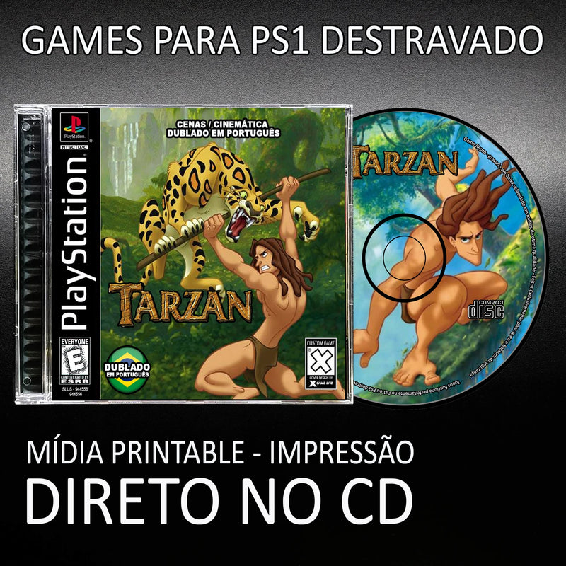 Tarzam Audio Português - Game Repro Ps1 / Psx / Copy Reproduction Playstation1