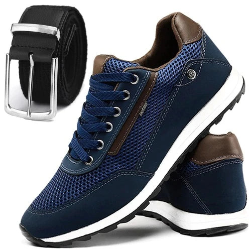 Kit Sapatenis Masculino Social Com Cinto Preto