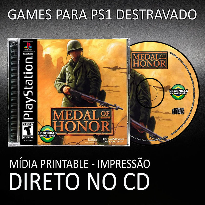 Medal Of Honor-Portuguese-Repro/Retro Game Ps1 / Psx / Play 1 Reproduction Playstation1