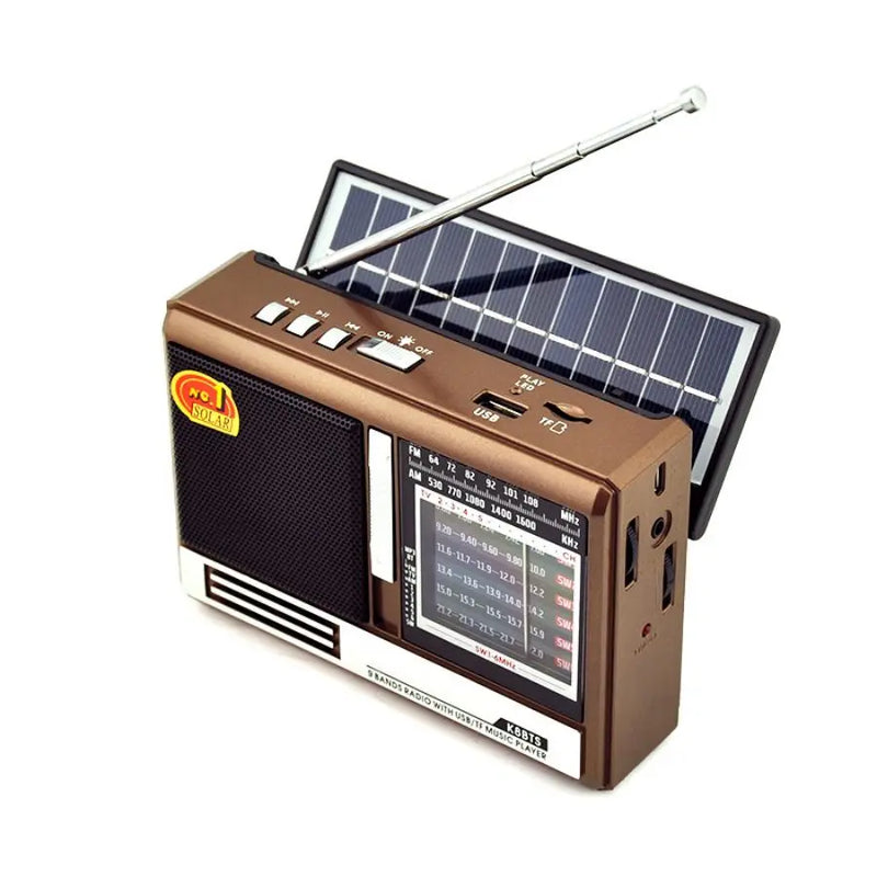 Rádio Portátil AM/FM/SW carregamento solar