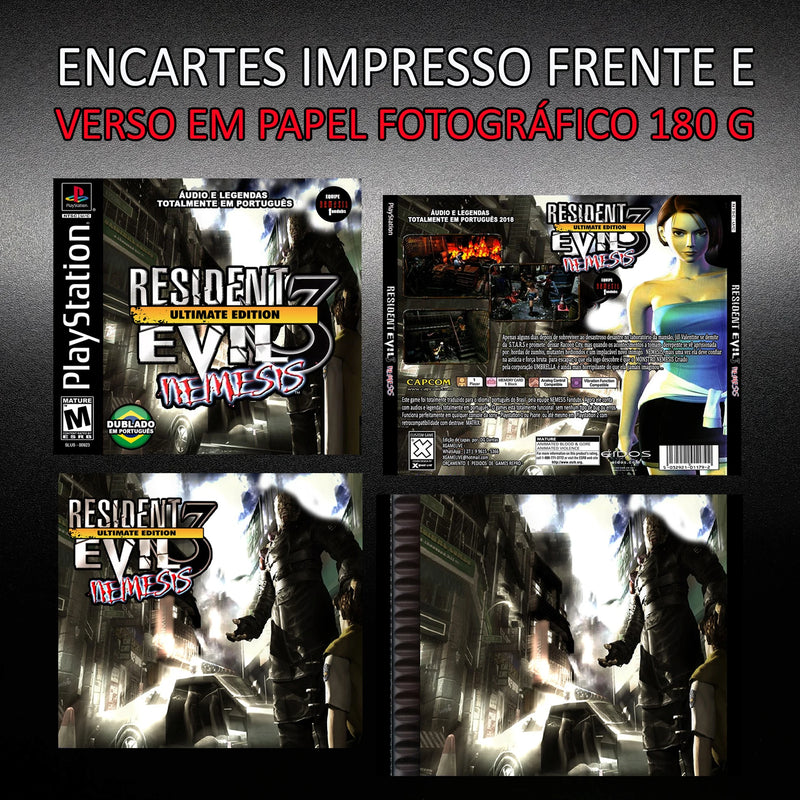 Resident Evil 3 Nemises - Dublado em Português - Game Repro Ps1 / Psx Reproduction Playstation 1 By XGAMELIVE