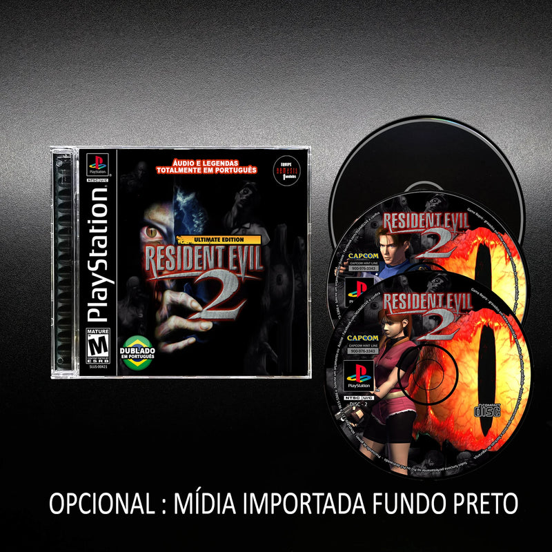 Resident Evil 2 - Dublado em Português / Jogo / Game Repro - Ps1 / Psx / Play 1 - Reproduction Playstation1