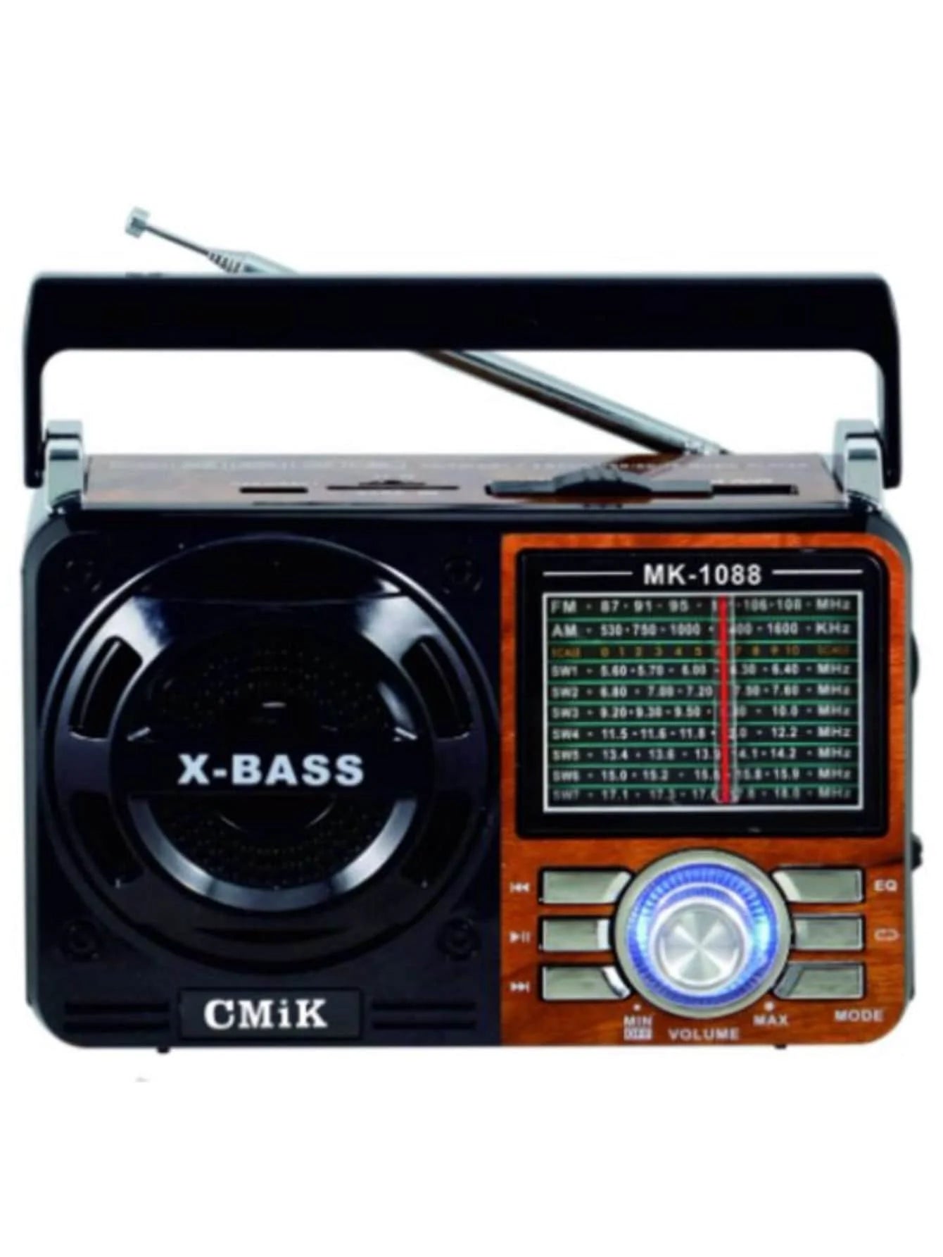 Radio Portatil Retrô Bluetooth Potente Mp3 Usb Cartao Sd Pen Drive