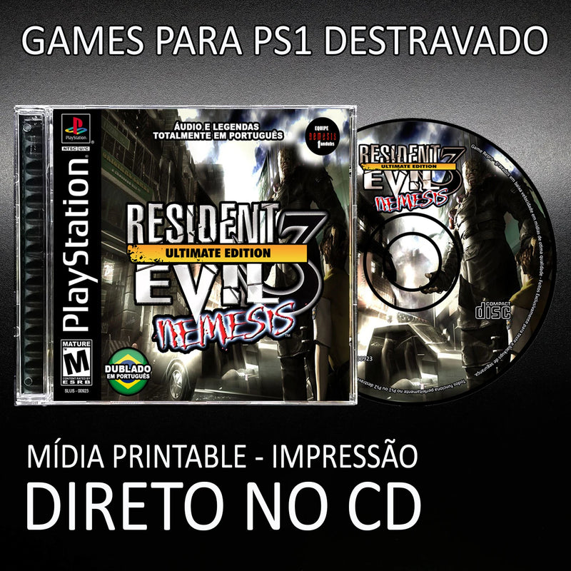 Resident Evil 3 Nemises - Dublado em Português - Game Repro Ps1 / Psx Reproduction Playstation 1 By XGAMELIVE