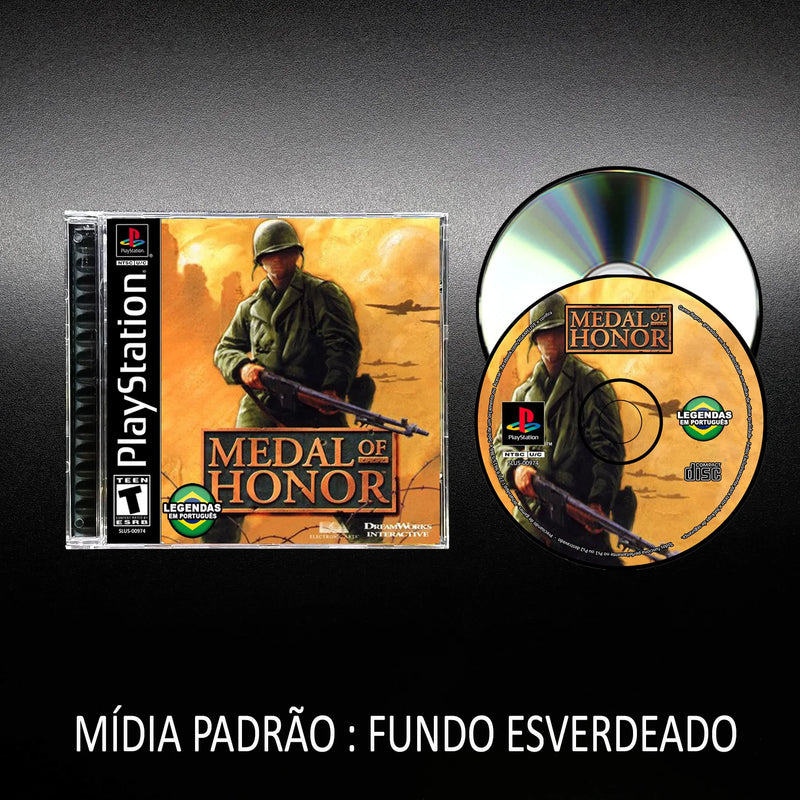 Medal Of Honor-Portuguese-Repro/Retro Game Ps1 / Psx / Play 1 Reproduction Playstation1