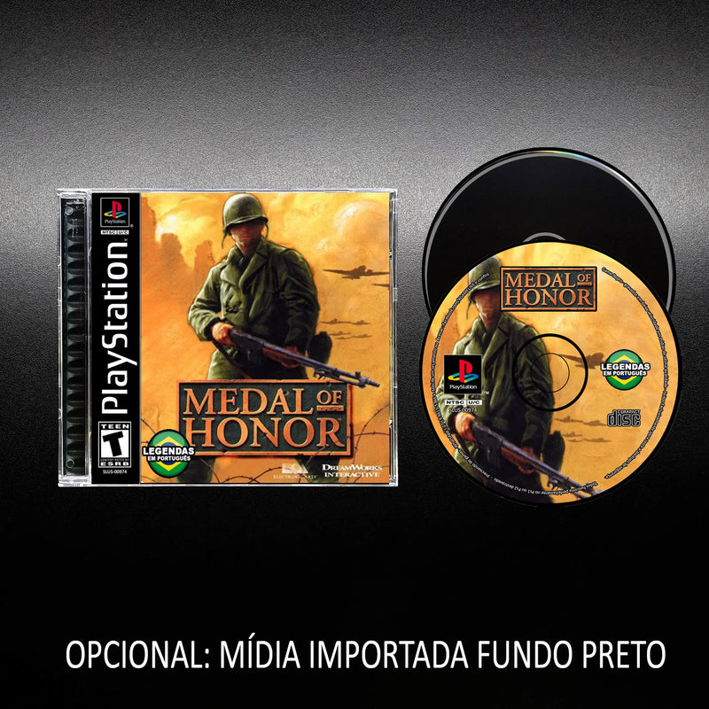 Medal Of Honor-Portuguese-Repro/Retro Game Ps1 / Psx / Play 1 Reproduction Playstation1