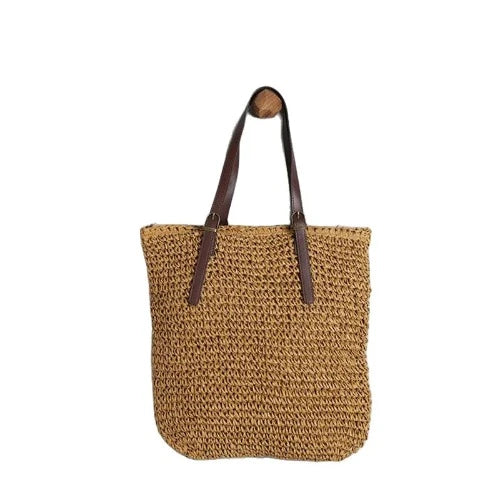 Sacola de Ombro de Palha Verão: Elegância e Estilo para Suas Férias de Praia