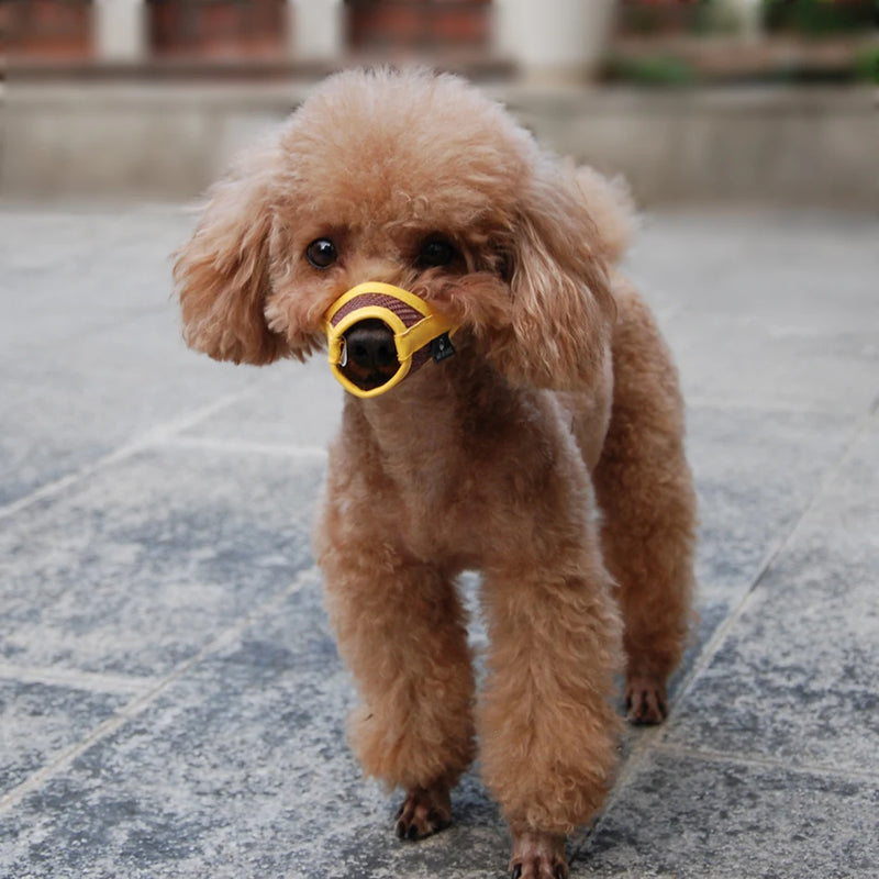 Focinho de nylon para cachorro, focinho de malha de nylon para cães pequeno, médio e grande