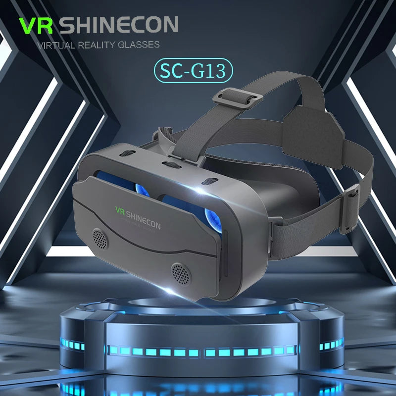 Virtual Reality Headset VR Óculos, Viar Dispositivos Capacete, Lentes 3D, Óculos inteligentes para Smartphones, Celular, Acessório de jogos