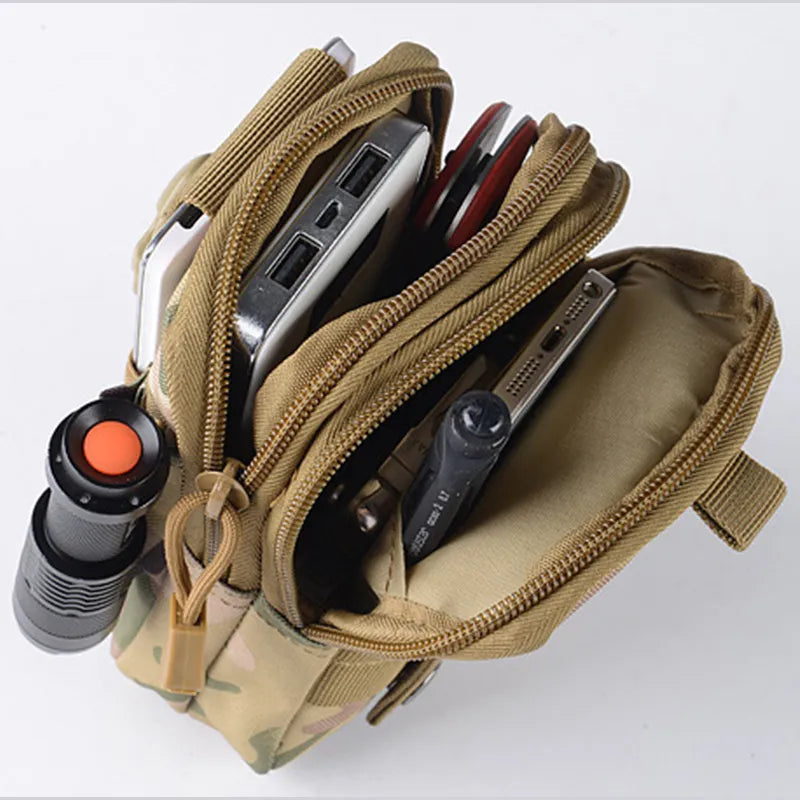 Camuflagem do exército Tactical Leg Bag, portátil, Leggings multifuncionais, equitação, locomotiva, esportes, cintura pendurada