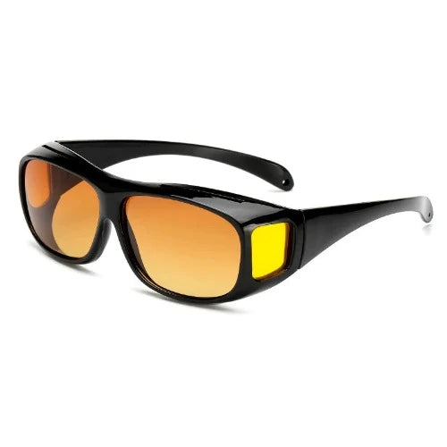Óculos de visão noturna para motocicleta, óculos universais, anti-reflexo, à prova de vento, proteção UV, motocross, carro