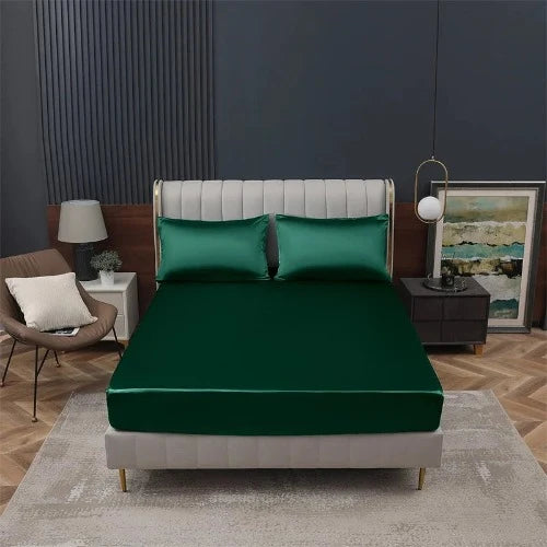 Lençol de Seda Mulberry: Capa de Colchão Elegante e Confortável para Cama Queen ou King Size