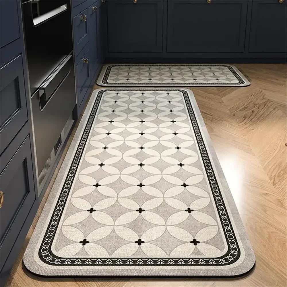 Tapetes Antiderrapantes para Cozinha e Sala de Estar: Tapete de Área Longa para Cozinha, Tapete de Chão para Entrada, Decoração de Casa, Tapete para Porta de Entrada - Alfombra Tapis