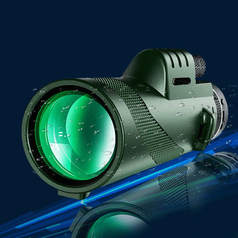 80*100 HD Com suporte para smartphone e tripé Binóculos poderosos Monocular portátil de longo alcance ou Camping Turismo ao ar livre