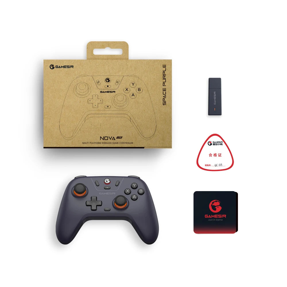 GameSir Nova Lite: Controle Bluetooth com Hall Effect para Nintendo Switch, iPhone, Android e PC