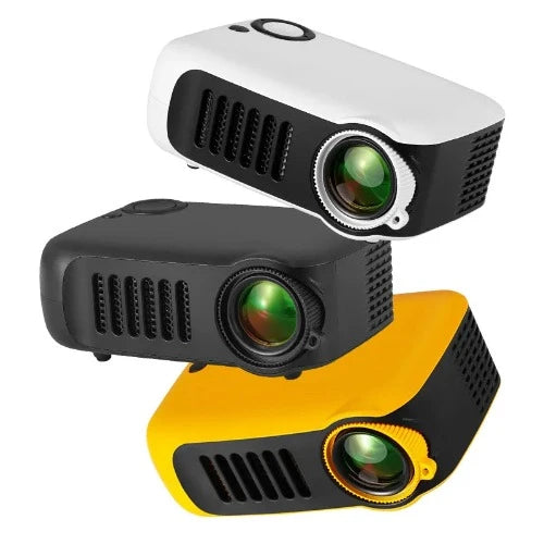 Projetor Mini A2000 para Home Cinema: Portátil, 3D, LED, Suporte a 4K e 1080P, Compatível com Jogos, Smart TV Box e Conexão HD