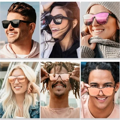 Óculos de sol polarizados masculinos e femininos com proteção uv4