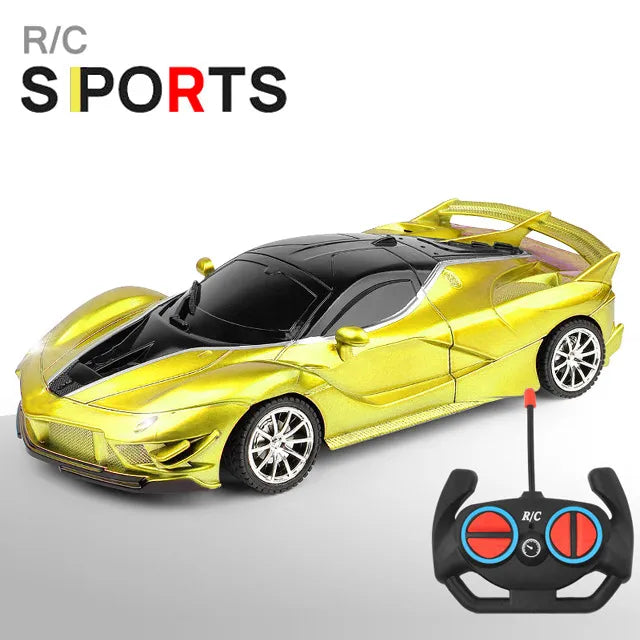 Carro RC 1/18 LED: Controle Remoto 2.4G, Corrida de Alta Velocidade para Crianças - Brinquedo Drift para Meninos e Meninas