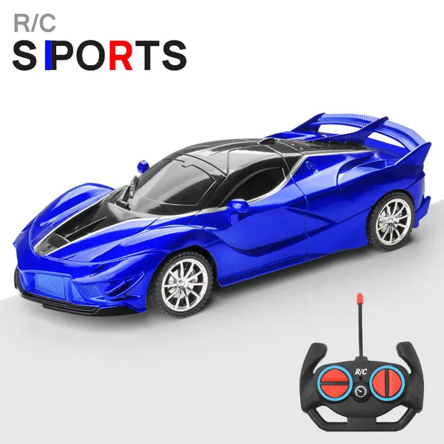 Carro RC 1/18 LED: Controle Remoto 2.4G, Corrida de Alta Velocidade para Crianças - Brinquedo Drift para Meninos e Meninas
