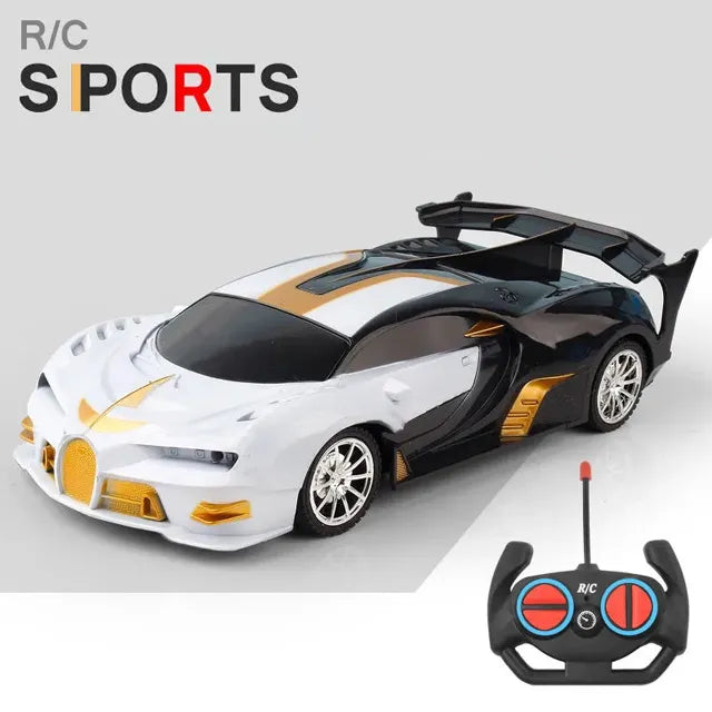 Carro RC 1/18 LED: Controle Remoto 2.4G, Corrida de Alta Velocidade para Crianças - Brinquedo Drift para Meninos e Meninas