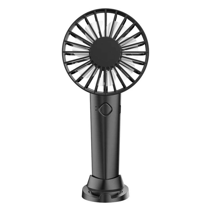 Mini ventilador portátil dobrável para pescoço, acessório de mesa, com carregamento usb, bateria externa de 3000mah, fan multifuncional