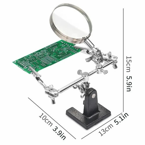 Clipe Lupa Ferro De Solda Elétrica Placa De Circuito De Solda Ferro Lupa Bracket Ferramentas