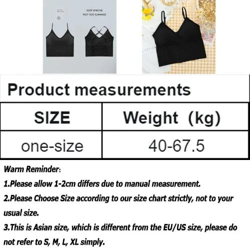 Cross Strap Beauty Underwear para mulheres, colete feminino, tops sexy, push up, sutiã acolchoado respirável, regatas de verão