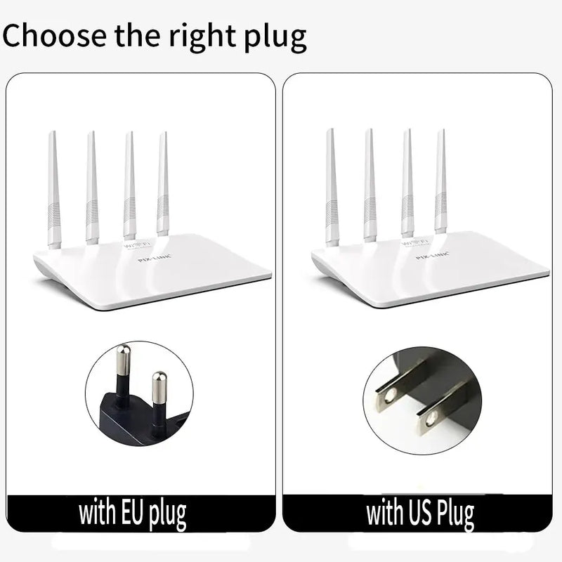 PIXLINK WR21Q: Repetidor de Faixa e Roteador WiFi 300Mbps com 4 Antenas