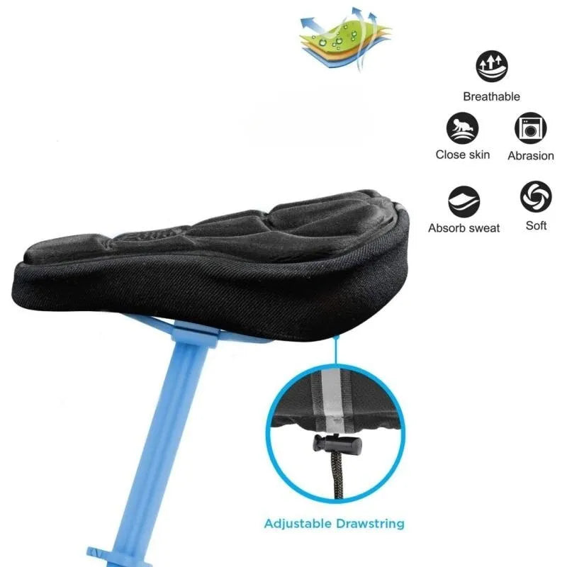 Soft 3D acolchoado bicicleta sela Seat Cover, esponja espuma almofada, selas confortáveis, acessórios MTB, ciclismo Mat