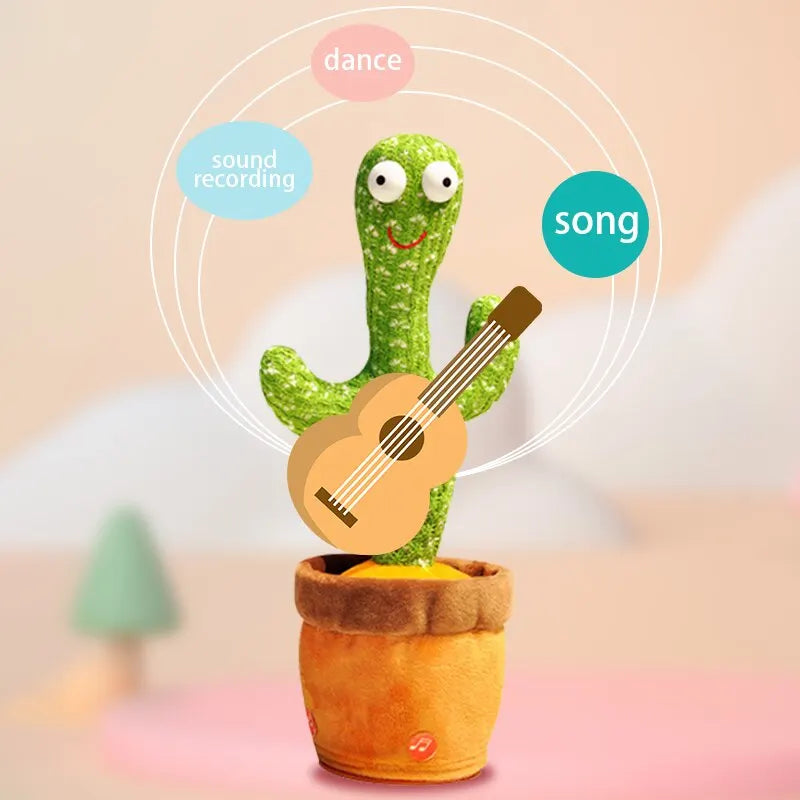 brinquedo musical para crianças para dançar gravar e falar com divertimento Aprendizagem interativa inteligente do cacto e