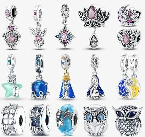 Pingente Bead para  pulseiras pandoras, Brilho Descoloração, Jóias Presente,