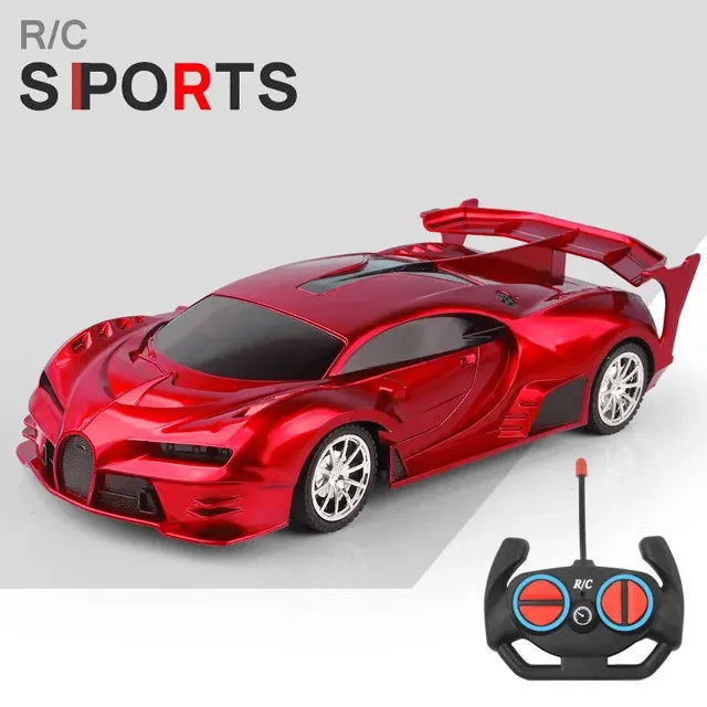 Carro RC 1/18 LED: Controle Remoto 2.4G, Corrida de Alta Velocidade para Crianças - Brinquedo Drift para Meninos e Meninas