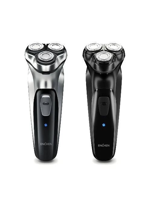 Barbeador rotativo elétrico Enchen Blackstone para homens, lâmina flutuante 3D, lavável tipo C, máquina de barba recarregável USB