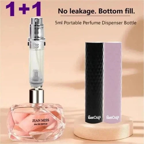 2 Unidades de Frascos de Perfume Portáteis de 5ml: Dispensador de Spray de Alta Qualidade, Ideal para Amostras e Viagens