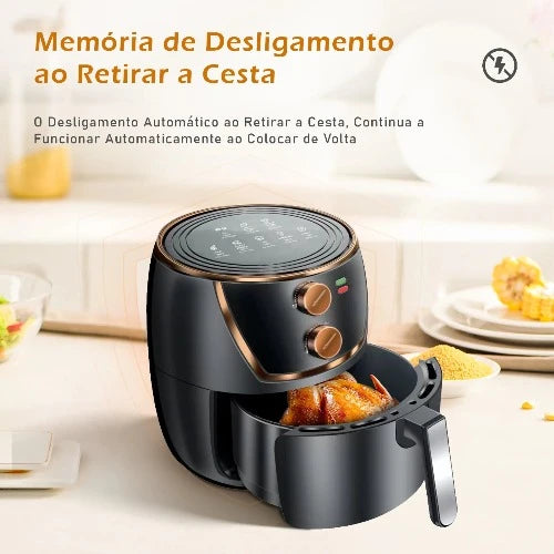 Fritadeira de Ar Grande sem Óleo - Air Fryer Elétrica com Frete Grátis