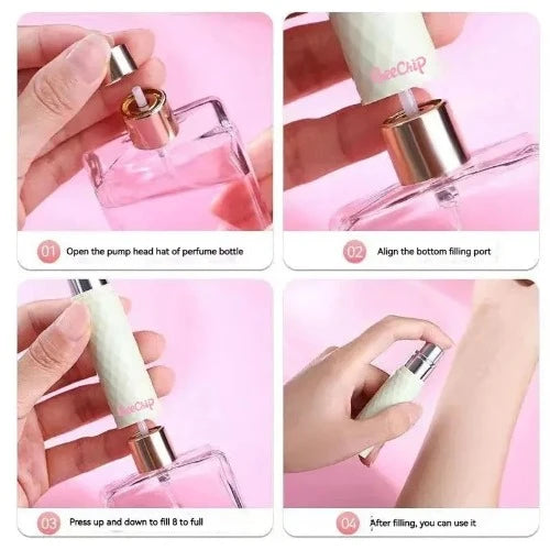 2 Unidades de Frascos de Perfume Portáteis de 5ml: Dispensador de Spray de Alta Qualidade, Ideal para Amostras e Viagens