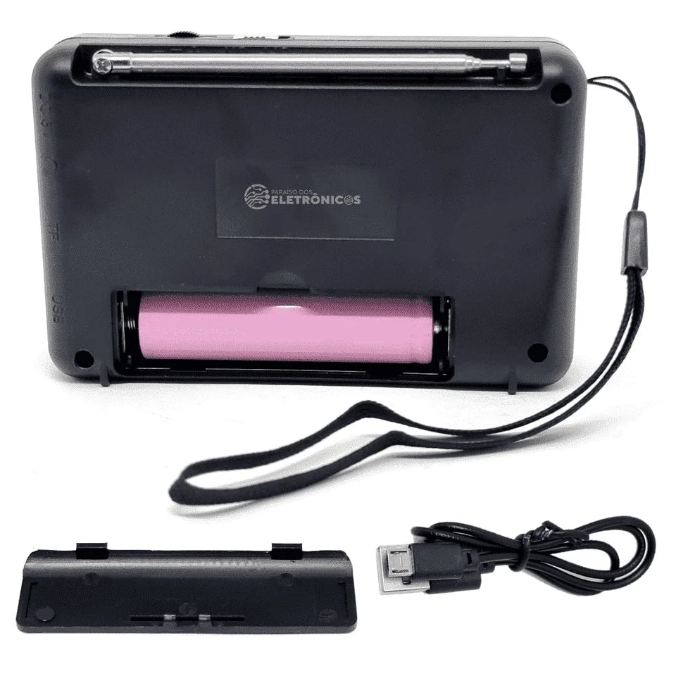 Bluetooth Digital Portable FM Radio, MP3, Pendrive Input and JD31PR Rechargeable Battery Card