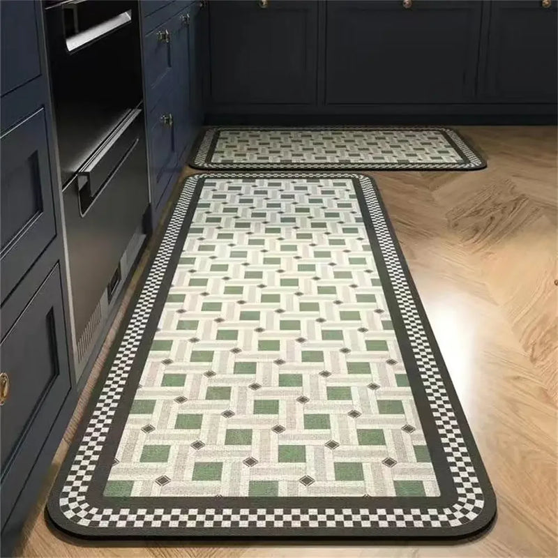 Tapetes Antiderrapantes para Cozinha e Sala de Estar: Tapete de Área Longa para Cozinha, Tapete de Chão para Entrada, Decoração de Casa, Tapete para Porta de Entrada - Alfombra Tapis