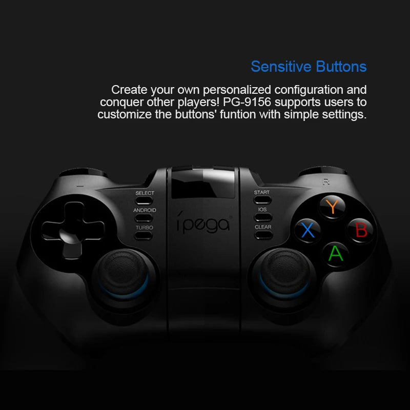 Ipega-Controlador de Jogo Móvel Sem Fio, Gamepad Bluetooth, Playstation 4, PS4, iOS, Jogos MFI, Android, PS3, PC, Win 11, 2.4G, PG-9156