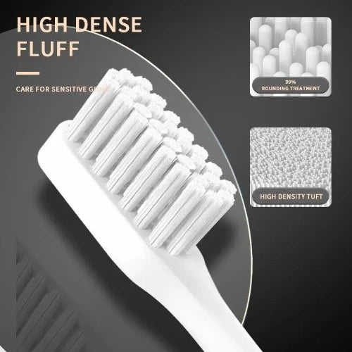 Escova de dente Jianpai-Toothbrush elétrico acústico clássico para adulto, modo 5-Gear, carregamento USB, IPX7 impermeável, preto e branco