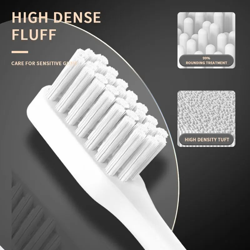 Experimente a Excelência em Higiene Bucal com o Escova de Dentes Elétrica Acústica Jianpai: Modo 5-Gear, Carregamento USB, Resistente à Água IPX7, Design Clássico em Preto e Branco para Adultos