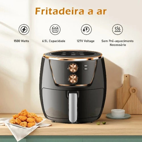 Fritadeira de Ar Grande sem Óleo - Air Fryer Elétrica com Frete Grátis