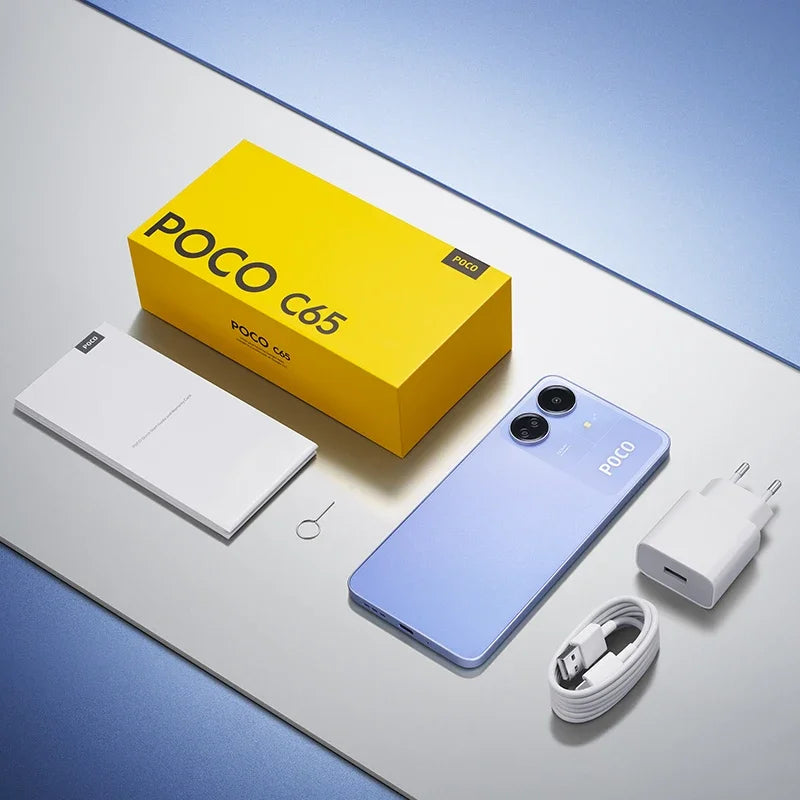 POCO C65 Global Version 128GB/256GB MediaTek Helio G85 Octa Core 5000mAh 6.74" 90Hz HD+ display 50MP Camera NFC