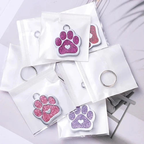 Pingente Personalizado Anti-Perda para Identificação de Animais - Logotipo Customizado para Gatos e Cães, Ideal para Pet Shops