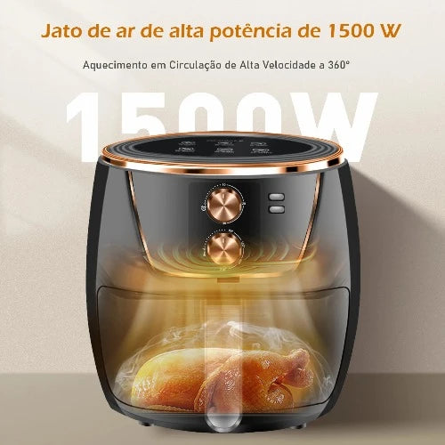 Fritadeira de Ar Grande sem Óleo - Air Fryer Elétrica com Frete Grátis