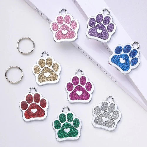 Pingente Personalizado Anti-Perda para Identificação de Animais - Logotipo Customizado para Gatos e Cães, Ideal para Pet Shops