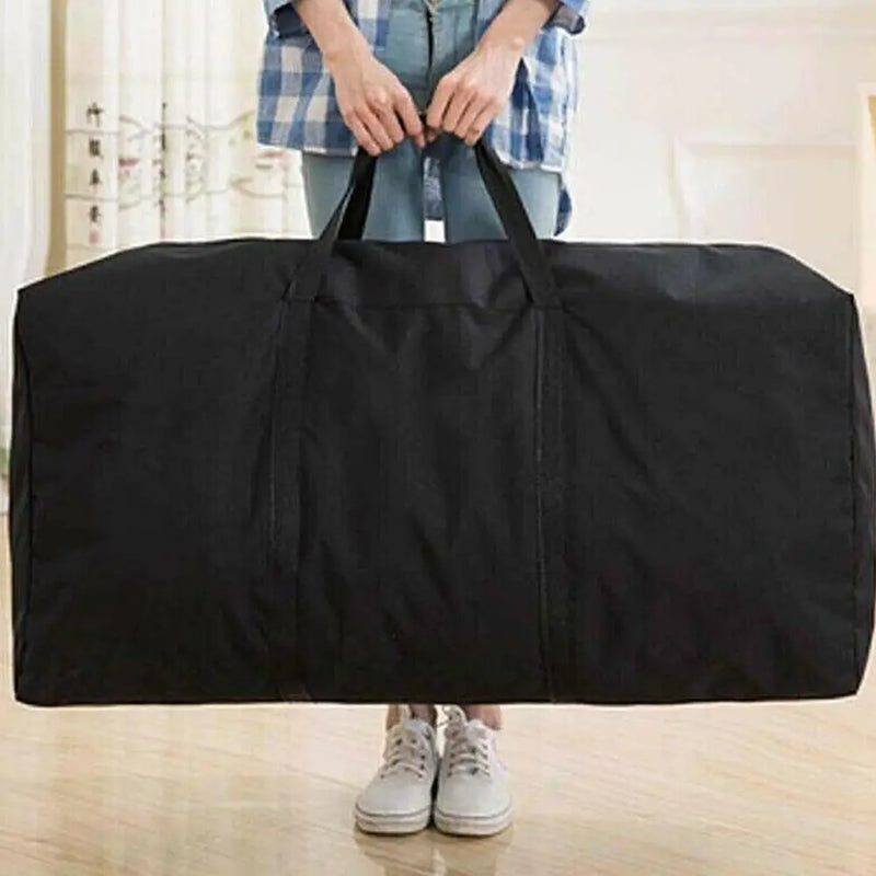 Grande capacidade dobrável duffle saco de viagem sacos de armazenamento de roupas zíper oxford fim de semana saco fino portátil movente bagagem saco de mão