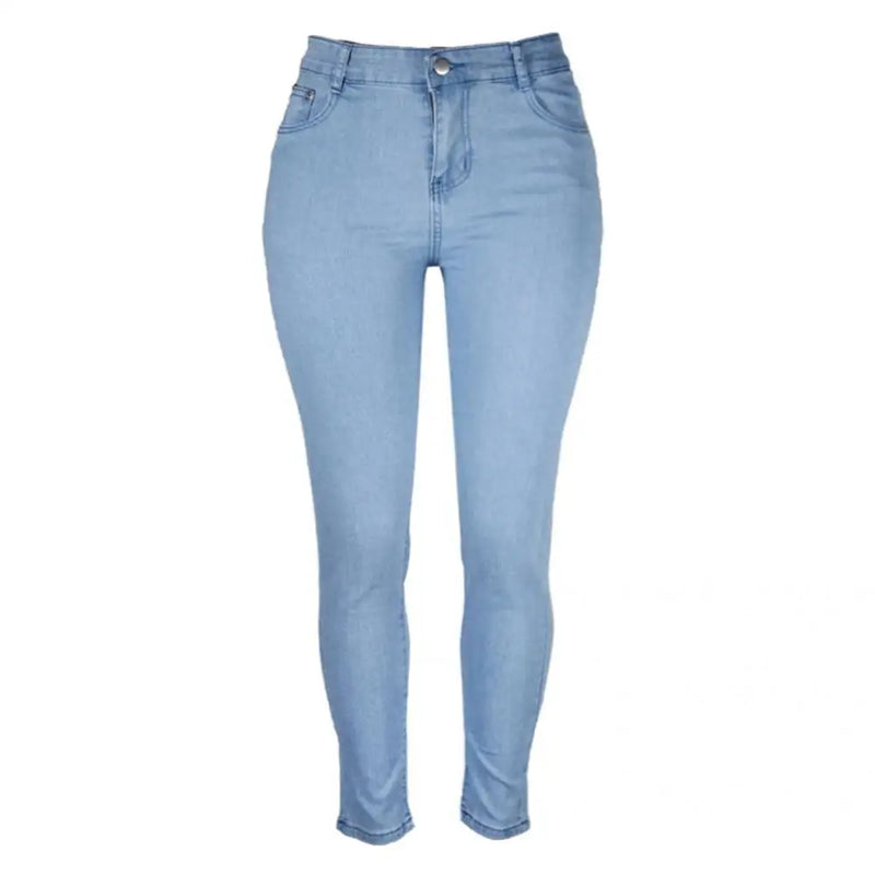 Slim Fit Resistente Ao Desgaste Calças Denim, Senhora Popular Jeans Skinny, Calça De Comprimento Do Tornozelo, Levantamento De Bunda