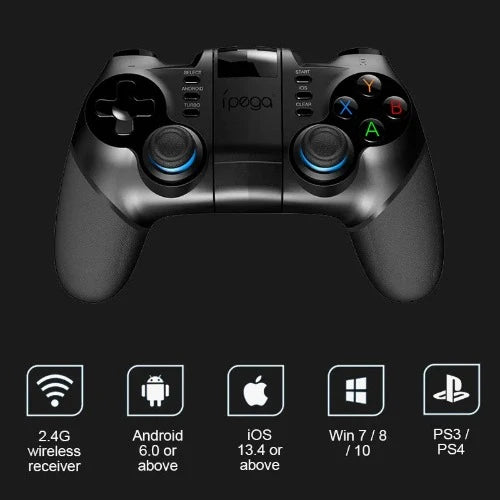 Ipega-Controlador de Jogo Móvel Sem Fio, Gamepad Bluetooth, Playstation 4, PS4, iOS, Jogos MFI, Android, PS3, PC, Win 11, 2.4G, PG-9156